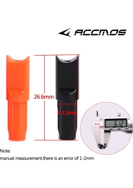 Id6.2mm Turuncu1 Stil Menisküs Şekli Nocks Orangeblack Yarım Ay Tatar Yayı Cıvataları Ok Iç Şaft Avcılık Okçuluk Için Nock (Yurt Dışından)