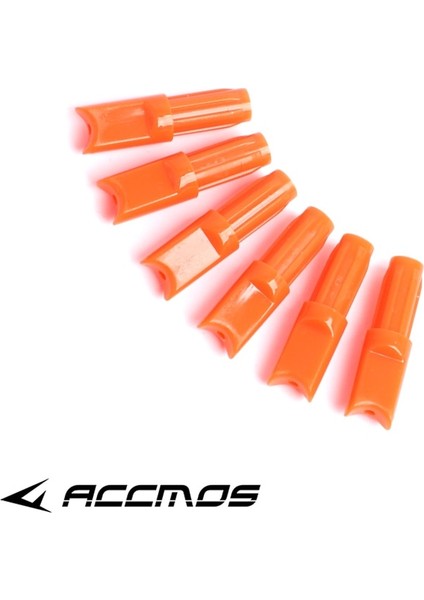 Id6.2mm Turuncu1 Stil Menisküs Şekli Nocks Orangeblack Yarım Ay Tatar Yayı Cıvataları Ok Iç Şaft Avcılık Okçuluk Için Nock (Yurt Dışından)