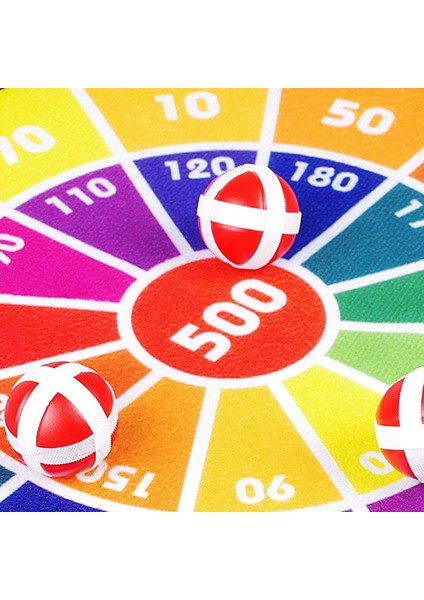 C Stili 27.5cm Çocuk Güvenliği Dart Tahtası Spor Oyuncakları Yapışkan Top Hedef Oyunu Kapalı Açık Ebeveyn-Çocuk Etkileşimi (Yurt Dışından)