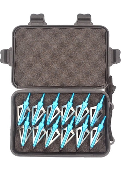 Mavi Stil Okçuluk 3 Bıçaklı Arbalet Uzun Yaylı Avcılık Hedef Atış Aksesuarları Için Değiştirilebilir Ok Broadheads (Yurt Dışından)
