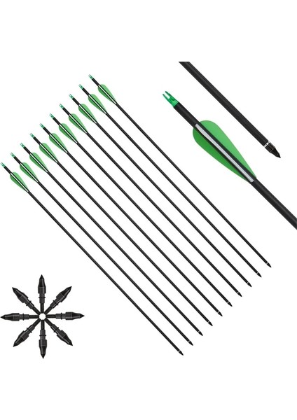 Gümüş Tarzı Toparchery 31.arbon Arrow Spine 500 Compoundrecurve Bowarrow Okçuluk Atıcılık Avcılık Aksesuarları(Adet) (Yurt Dışından)