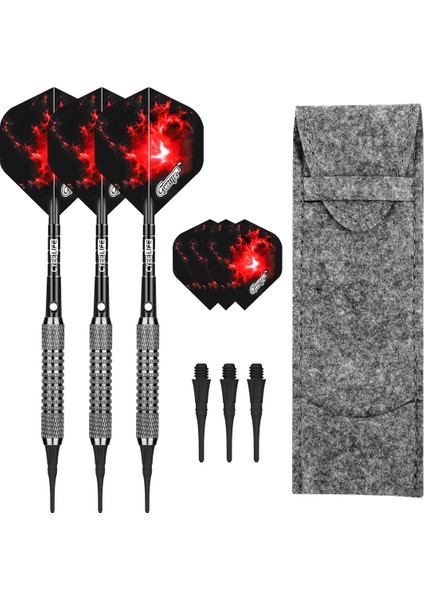 Mor Tarzı Cyeelife 16G Yumuşak Dart Alüminyum Mil Wit Flights Dart Tutucu Taşıma Çantası Aile Çubuğu Eğlence Oyunları (Yurt Dışından)