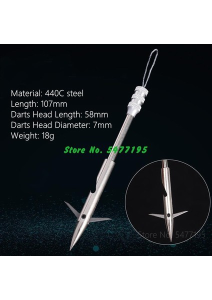 1 Adet Dart L Tarzı 1 Adet Deepwater Balık Dart Balıkçılık Sapanı Ok Beceri Çekim Avcılık Sapanı Oklar Yetişkin Crossbow Broadheads Ok Ucu (Yurt Dışından)