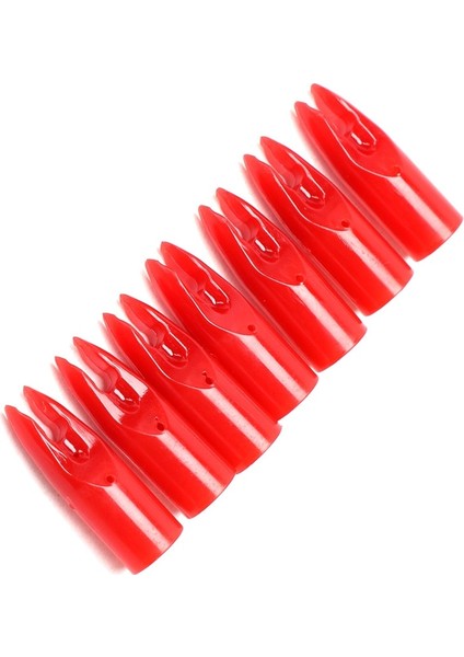 50 Adet Kırmızı Stil Okçuluk Okları Nocks Plastik Dış Giyim Kuyruk Od mm Avcılık Için Kullanılan Ok Fiberglas Karbon Milleri Avcılık (Yurt Dışından)