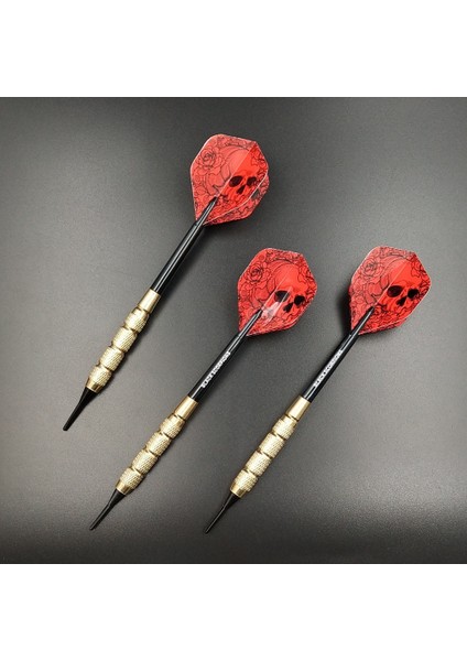 Kırmızı Kafatası Stili Yeni 18G Yumuşak Uçlu Dart Dartlı Profesyonel Elektronik Naylon Yumuşak Uç Noktalı Dardos Aksesuarları Sadece Bugün Ücretsiz Hediye Alın (Yurt Dışından)