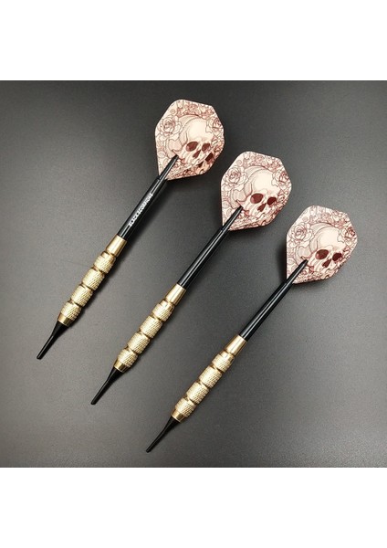 Kırmızı Kafatası Stili Yeni 18G Yumuşak Uçlu Dart Dartlı Profesyonel Elektronik Naylon Yumuşak Uç Noktalı Dardos Aksesuarları Sadece Bugün Ücretsiz Hediye Alın (Yurt Dışından)