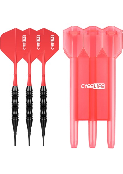 Kırmızı Stil Cyeelife 18G Yumuşak Uçlu Dart Profesyonel Kapalı Plastik Uçlu Dart Elektronik Dart Tahtası Oyunları Için Set Plastik Saklama Kutusu (Yurt Dışından)