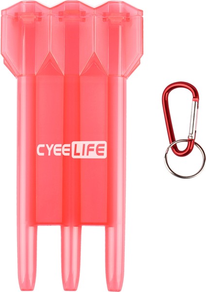 Kırmızı Şeffaf Stil Cyeelife Plastik Dart Anahtar Tokalı Taşıma Çantası Dart Taşıma Cüzdanı Tutucu Kutu 11 Renk (Yurt Dışından)