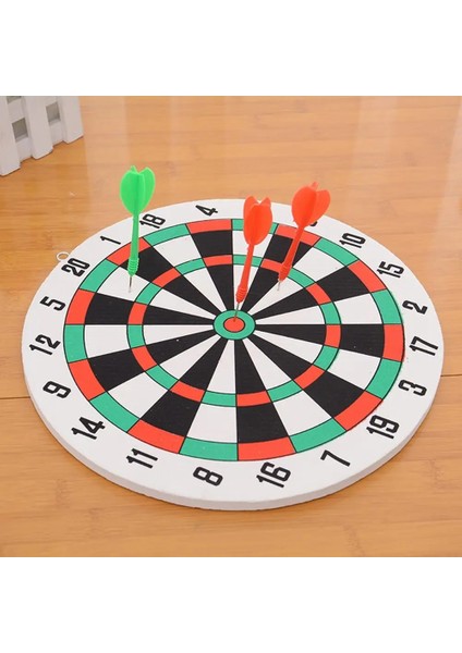 1 Takım Stili 29.5cm Dart Tahtası Oyun Seti Ev Duvar Asılı Çift Taraflı Mevcut Kalınlaşmış Kapalı Açık Atma Oyunu Çelik Uçlu Dart (Yurt Dışından)