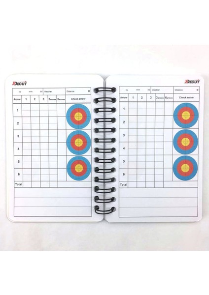 Yüksek Li Okçuluk Puanlama Kitabı Scorebook Puanları Okçuluk Hedef Atış Sporu Için Malzemeler (Yurt Dışından)