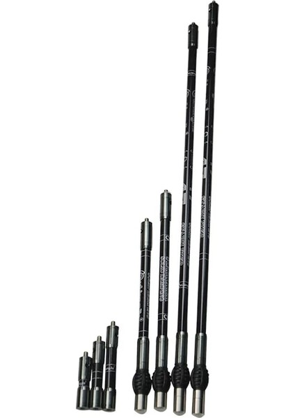 Gri 4 Inç Tarzı Okçuluk Denge Çubuğu Stabilizatör Sistemi Denge Çubuğu Olimpik Denge Yan Çubuk Bileşik Damper Aksesuarları (Yurt Dışından)