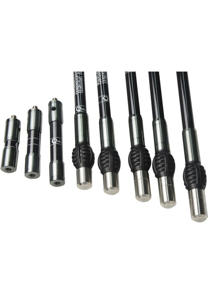Gri 4 Inç Tarzı Okçuluk Denge Çubuğu Stabilizatör Sistemi Denge Çubuğu Olimpik Denge Yan Çubuk Bileşik Damper Aksesuarları (Yurt Dışından)
