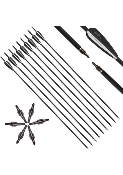 Yeşil Stil Toparchery 31.arbon Arrow Spine 500 Compoundrecurve Bowarrow Okçuluk Atıcılık Avcılık Aksesuarları(Adet) (Yurt Dışından)
