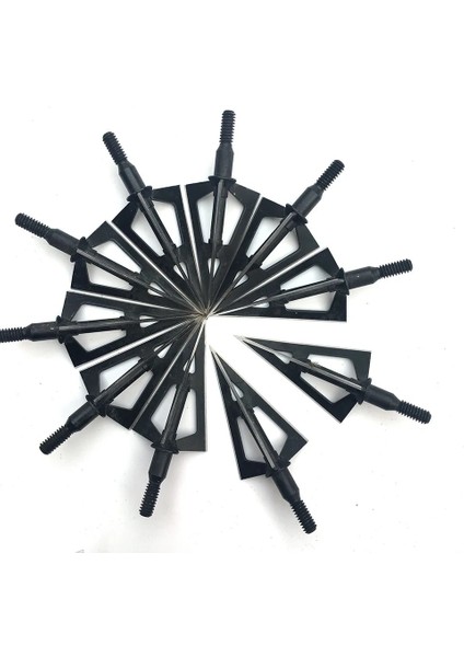Siyah Stil Tahıl 3 Sabit Bıçak Avcılık Broadheads Okçuluk Ok Avcılık Noktaları Bileşik Yay ve Arbalet Için Metal Ipuçları (Yurt Dışından)
