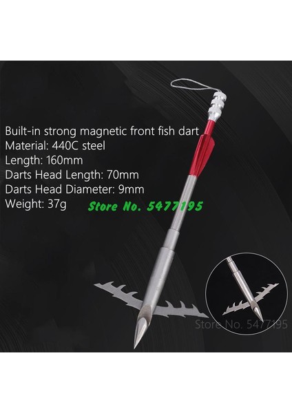 1 Adet Dart P Tarzı 1 Adet Deepwater Balık Dart Balıkçılık Sapanı Ok Beceri Çekim Avcılık Sapanı Oklar Yetişkin Crossbow Broadheads Ok Ucu (Yurt Dışından)