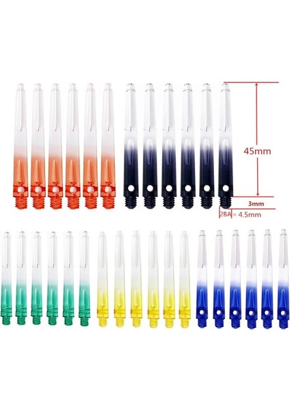 Bordo Tarzı Ba Gradyan Dart Milleri Naylon Dart Mili Plastik Dart Milleri Dart Tahtası Oyunları Yarışma Aksesuarları (Yurt Dışından)