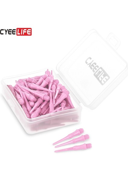 Pembe Tarzı Cyeelife Profesyonel Plastik Dart Ipuçları, Yedek Dart Noktaları, 8 Renk, CL18STYLE (Yurt Dışından)