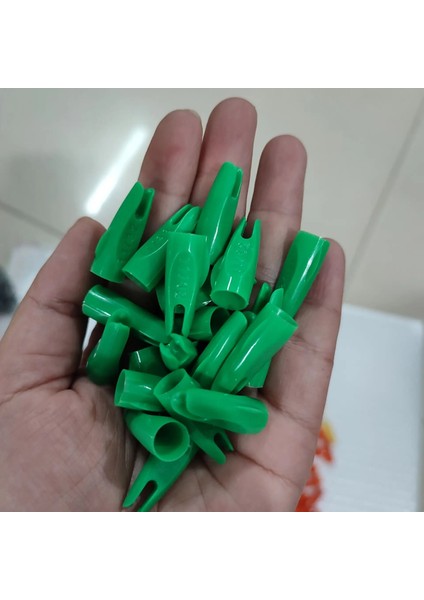 Yeşil Stil Plastik Ok Nocks Id Ok Nocks Okçuluk Avcılık Bileşik Yay Ok Tai "bileşik Yay Okları Için (Yurt Dışından) indirimleri