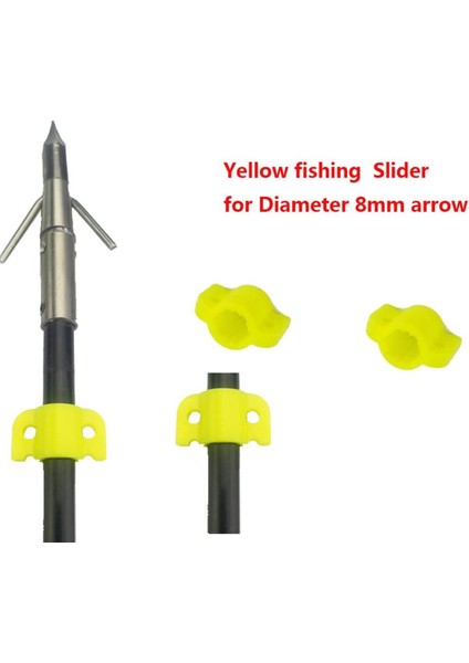 5BK5YL Stili Lot 8mm Çap Balıkçılık Ok Güvenlik Plastik Slayt Bowfishing Avcılık Ekipmanları Aksesuarları Okçuluk Balık Kaydırıcı Yay (Yurt Dışından) fırsatları