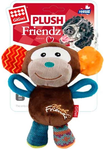 Gigwi Köpek Oyuncağı Plush Friendz Sesli Peluş Maymun