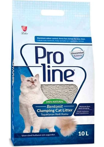 Pro Line Parfümsüz Kedi Kumu 10 LT