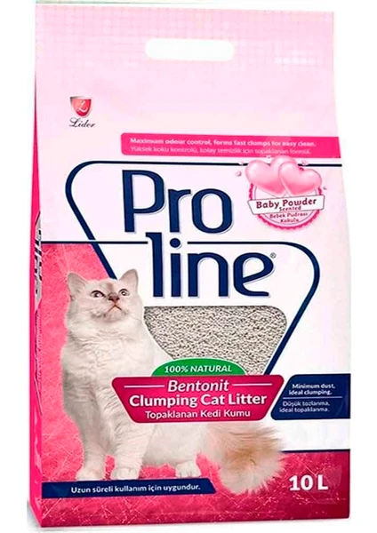 Pro Line Bebek Pudrası Kokulu Kedi Kumu 10 LT