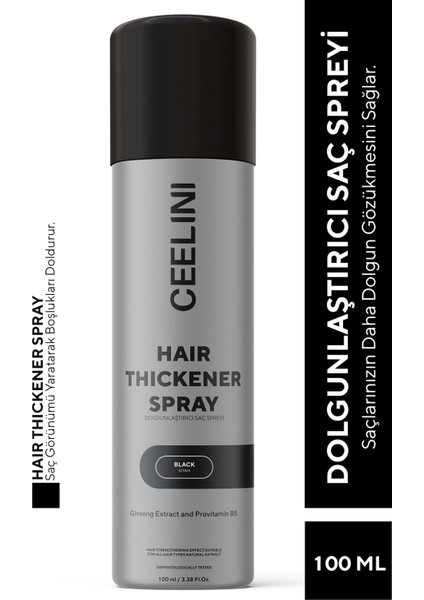 Saç Spreyi 100 ml - Siyah