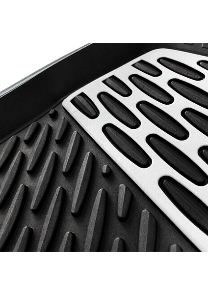 Ford P100 2020 Uyumlu 3D Havuzlu Paspas Takımı (Krom-Siyah)