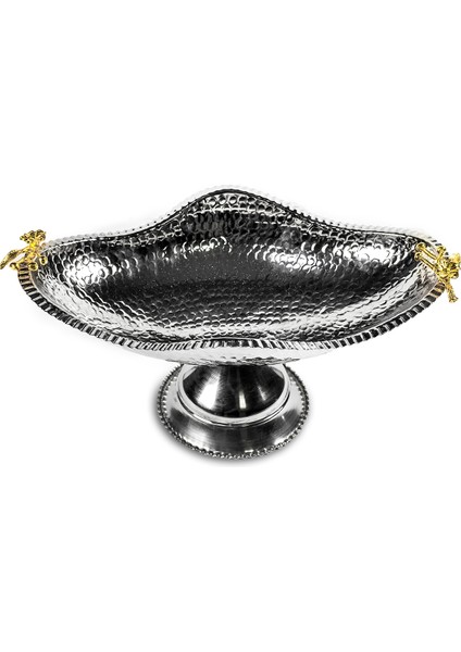 Gümüş Kaplama Ayaklı Bakır Gondol 37CM fiyatları