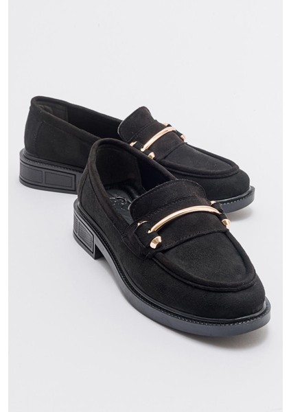 Kadın Loafer Ayakkabı SİYAH SÜET