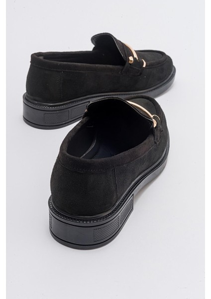 Kadın Loafer Ayakkabı SİYAH SÜET fırsatları