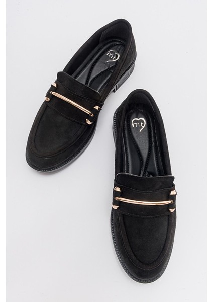 Kadın Loafer Ayakkabı SİYAH SÜET indirimleri