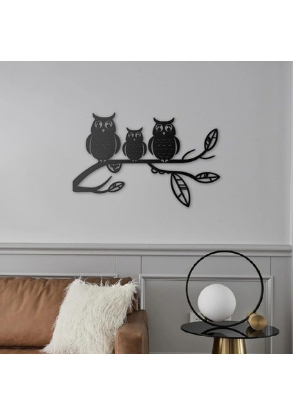 Baykuşlar Metal Duvar Sanat Dekor Bahçe Ofis Centerpiece Için Demir Duvar Dekorasyonu (Yurt Dışından)