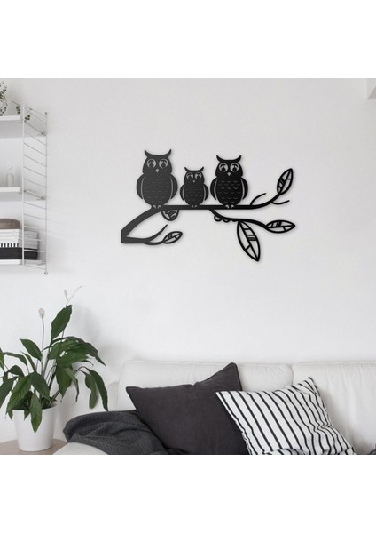 Baykuşlar Metal Duvar Sanat Dekor Bahçe Ofis Centerpiece Için Demir Duvar Dekorasyonu (Yurt Dışından)