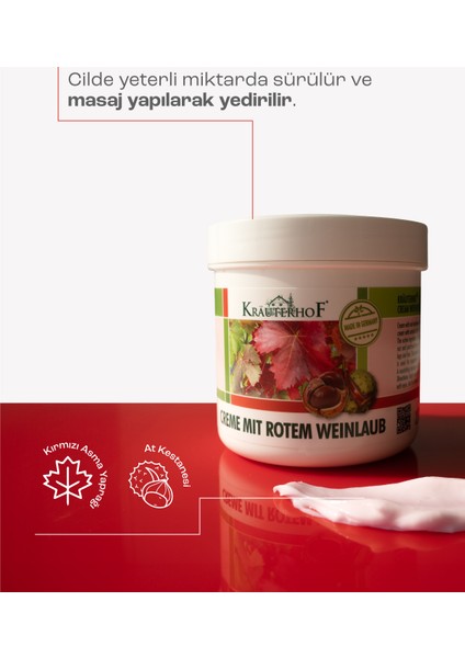 Kırmızı Asma Yaprağı Kremi 250 ml