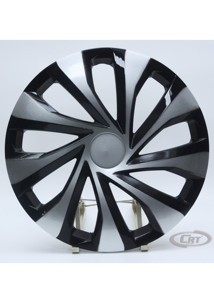 Jant Kapağı Siyah-gri Kırılmaz 15" Universal Model (Amblem Hediyeli) (1 Adet)