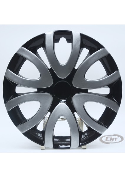 Jant Kapağı Siyah-Gri Kırılmaz 15" Renault Model (Amblem Hediyeli) (1 Adet)
