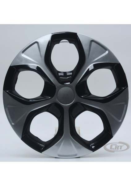 Jant Kapağı Siyah-gri Kırılmaz 12" Universal Model (Amblem Hediyeli) (1 Adet)