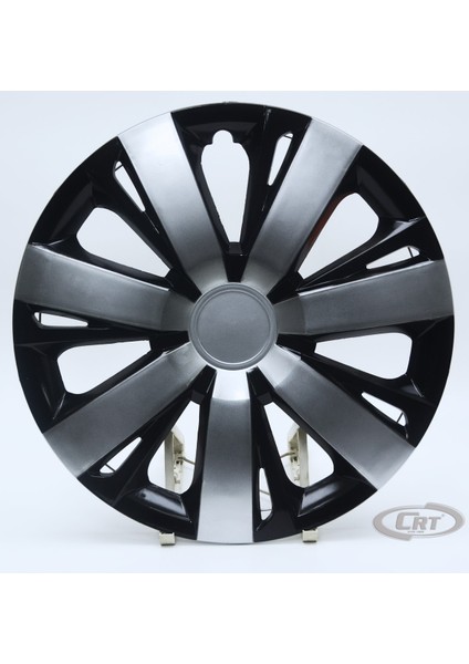 Jant Kapağı Siyah-Gri Kırılmaz 16" Vw Model (Amblem Hediyeli) (1 Adet)