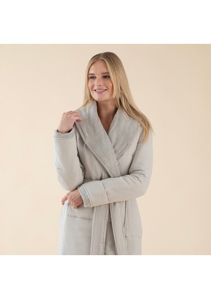 Audel Kadın Bornoz Açık Gri fırsatları