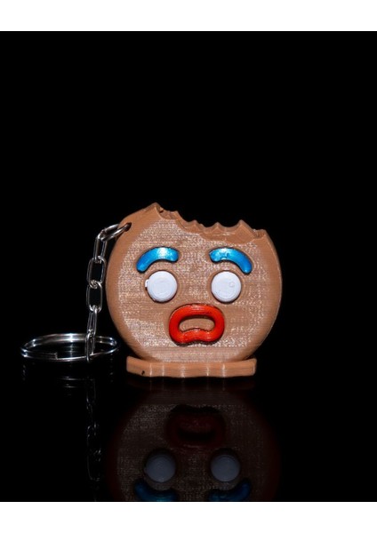 Shrek Zencefilli Kurabiye Adam Kafası Hareketli Anahtarlık Çanta Süsü 4cm