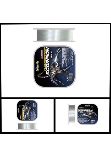 Uyguna-Yakala 100 mt 0.50 mm Akajima Scorpion Fluorocarbon MISINA-PO.233