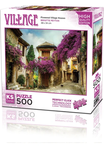 KS Games Flowered Village House 500 Parça Puzzle