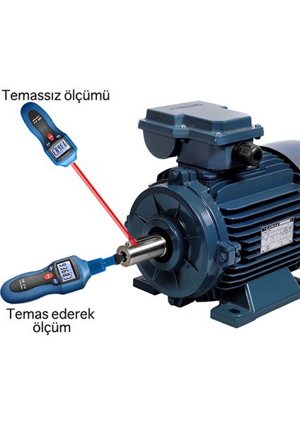 Cem At8 Temaslı Temassız Devir Ölçer Takometre, Dijital Takometre