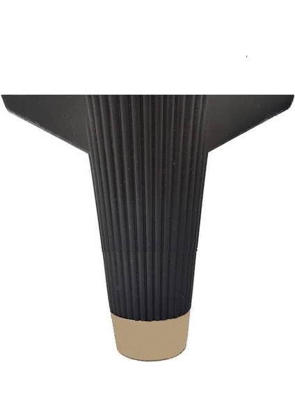 Şato Plastik Mobilya Ayağı Siyah 12 cm