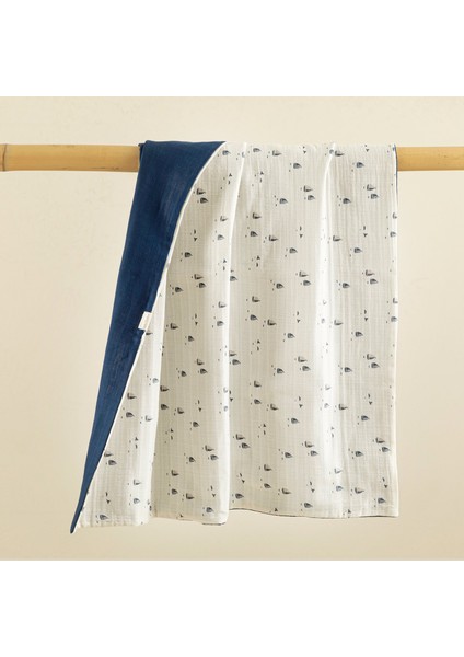 Marine Yenidoğan Battaniye Lacivert