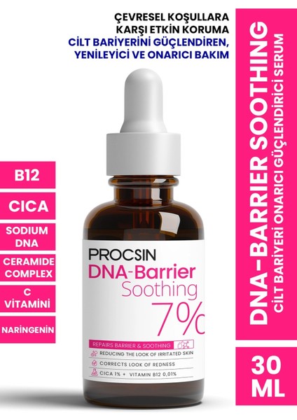 Procsın DNA-Barrier Soothing Cilt Bariyeri Onarıcı Güçlendirici Serum 30 ml