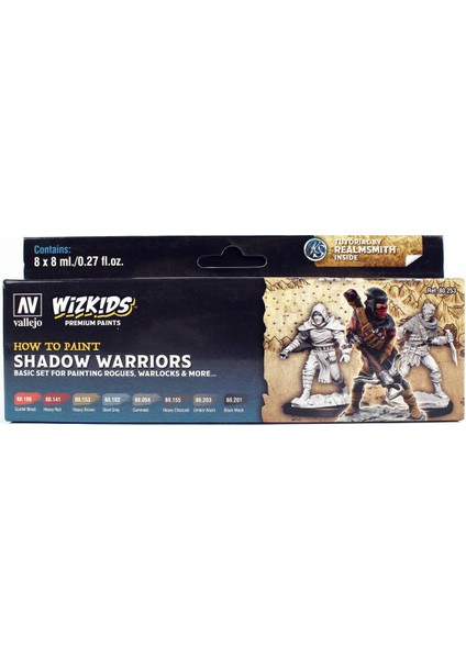 80253 8x8 Ml. Shadow Warriors, Wizkits Serisi Model Boyası Seti