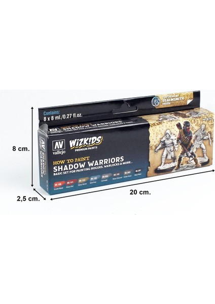80253 8x8 Ml. Shadow Warriors, Wizkits Serisi Model Boyası Seti fiyatları
