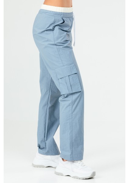 Mavi Regular Fit Düz Kargo Cep Düz Paça Kadın Eşofman Altı - SD0942 fiyatları